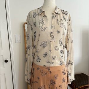 Bimba y Lola Tattoo button down shirt. Such a cool version to a button down!